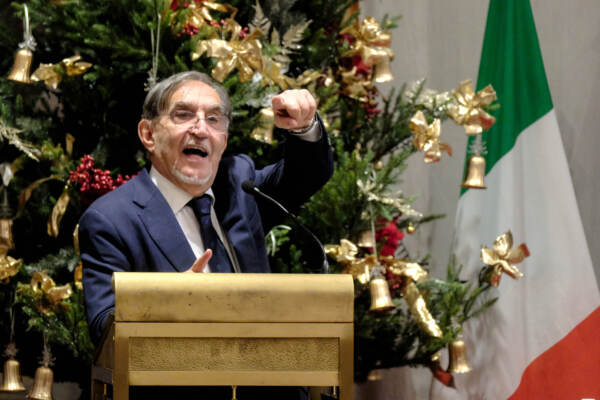 Senato, il Presidente La Russa incontra la Stampa Parlamentare per gli auguri di Natale