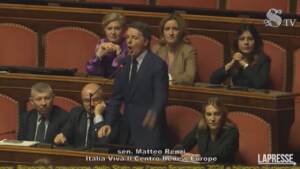 Senato, Gasparri insulta Renzi in aula