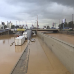 Libano, le forti piogge hanno allagato le strade di Beirut