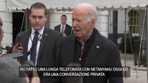 Biden dopo telefonata con Netanyahu: “Non ho chiesto il cessate il fuoco”