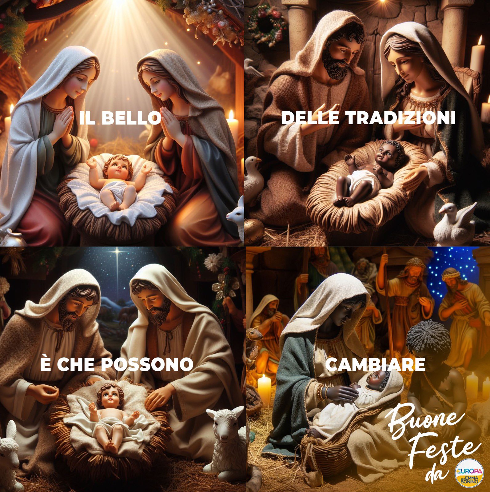 Presepe, polemiche su quello Lgbt di + Europa. Magi: “Chi si scandalizza ritrovi buon senso”