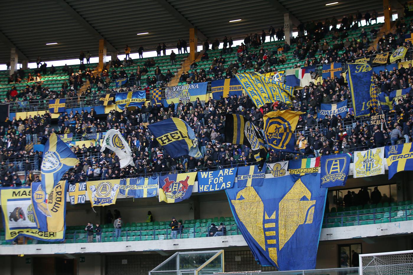 Hellas Verona, accolto ricorso: annullate le due giornate di chiusura della Curva