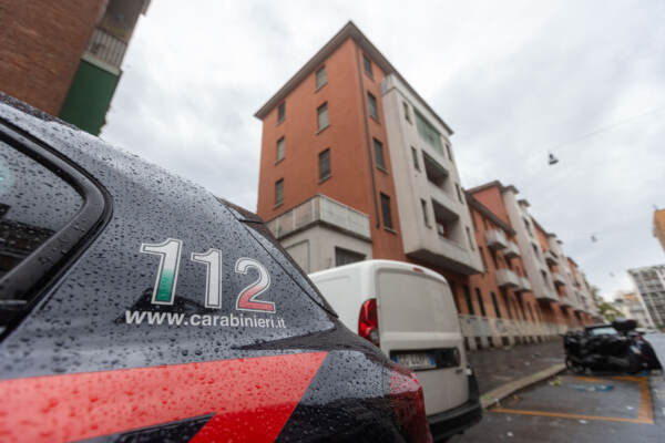Rilievi dei Carabinieri presso l’abitazione di Marta di Nardo in Via Pietro Da Cortona