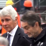 Milano, ministro Abodi in visita a villaggio olimpico con Fontana e Sala