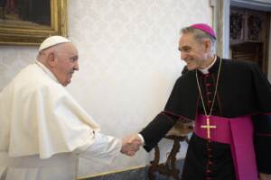 Papa Francesco incontra S.E. Mons. Georg Ganswein, Prefetto della Casa Pontificia