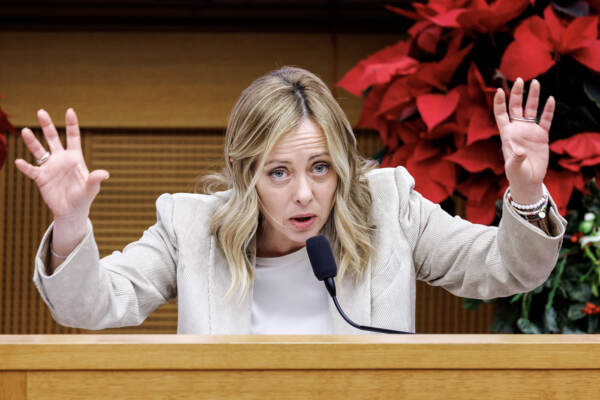 Conferenza stampa di fine anno del presidente del Consiglio Giorgia Meloni