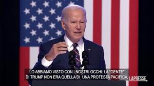 Usa, Biden: “Trump non condanna violenza politica”