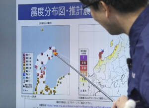 Giappone, nuovo terremoto magnitudo 6 davanti costa ovest