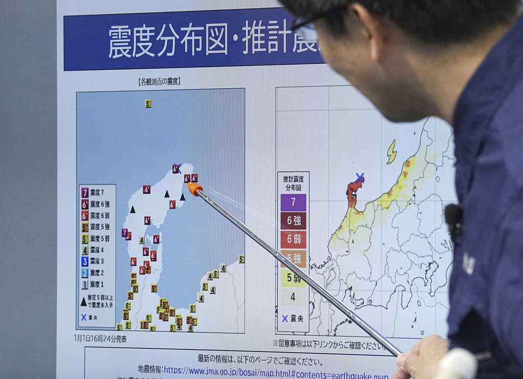 Giappone, nuovo terremoto magnitudo 6 davanti costa ovest Giappone, nuovo terremoto magnitudo 6 davanti costa ovest