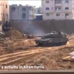 Gaza, truppe israeliane in azione a Khan Younis