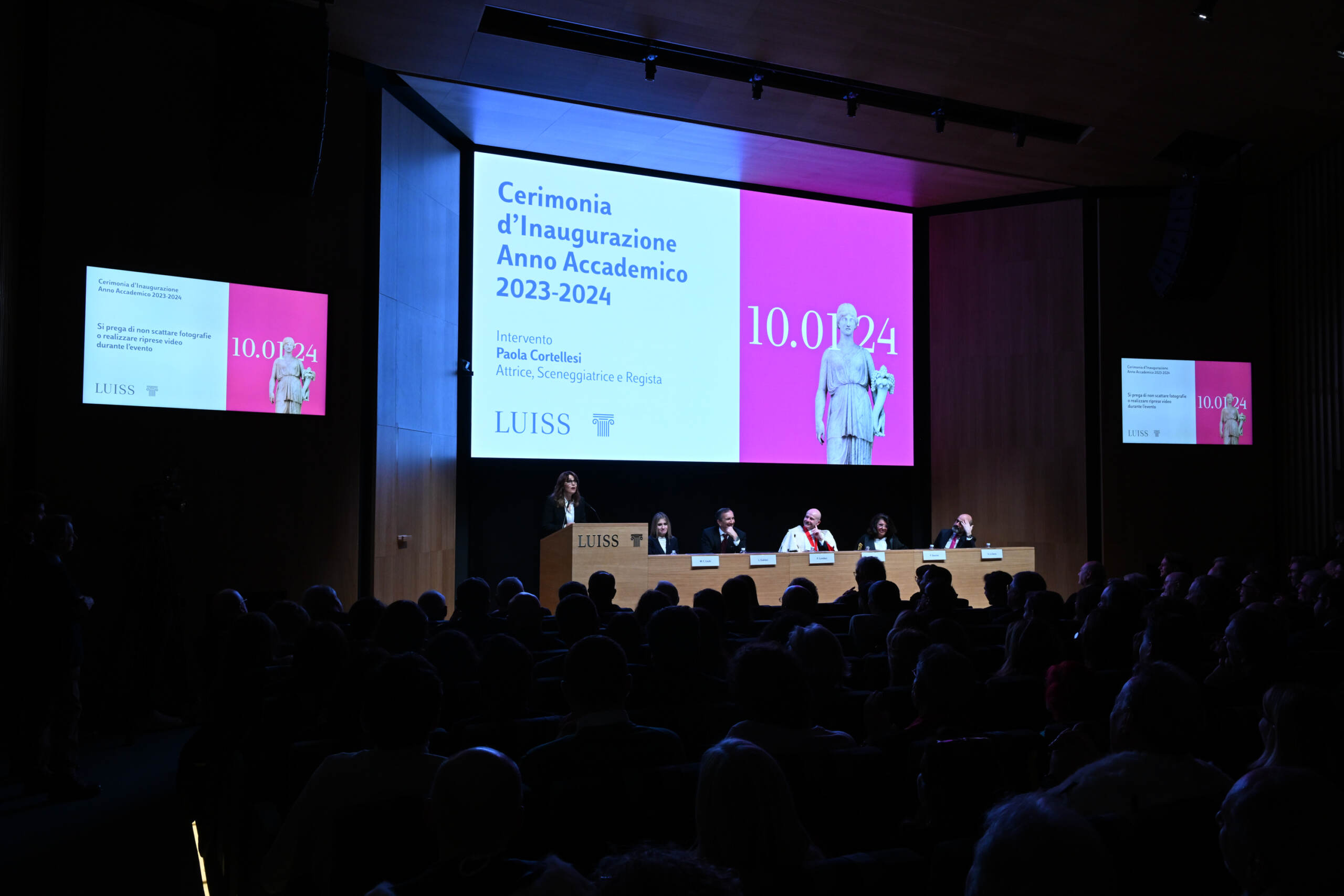Luiss, inaugurato anno accademico 2023/24: ospite Paola Cortellesi
