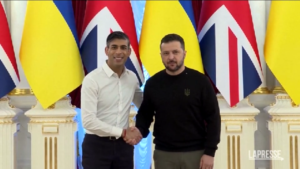 Ucraina, Zelensky accoglie il primo ministro del Regno Unito Sunak