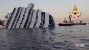 12 anni fa il naufragio della Concordia, il video dei Vigili del Fuoco