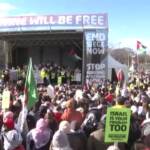 Usa, manifestazione pro palestinesi davanti alla Casa Bianca