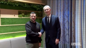Ucraina, Zelensky incontra Stoltenberg a Davos