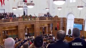 Danimarca, la visita di re Frederik X al parlamento danese