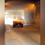 Sassari, auto prende fuoco: salvo anziano alla guida