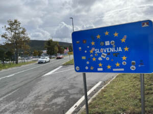 Trieste - Preparativi al controllo della frontiera tra Italia e Slovenia
