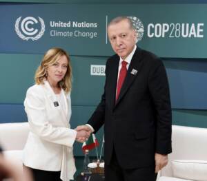 COP28 - Il Presidente del Consiglio, Giorgia Meloni, incontra il presidente della Repubblica di Turchia, Recep Tayyip Erdogan