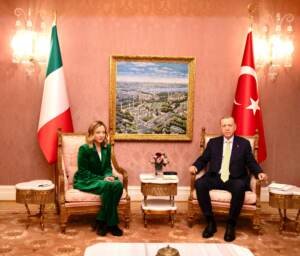 Italia-Turchia, incontro Meloni-Erdogan: rinsaldato rapporto alleati