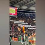 Roma-Verona, cori e striscioni per José Mourinho all’Olimpico