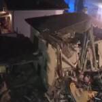 Modena: crollo palazzina, i soccorsi dei vigili del fuoco