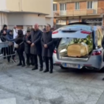 Funerali Giovanna Pedretti, l’arrivo del feretro in basilica
