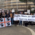 Caso Zuncheddu, presidio di sostegno all’esterno del tribunale di Roma