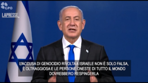 Medioriente, Netanyahu: “L’accusa di genocidio è falsa e oltraggiosa”