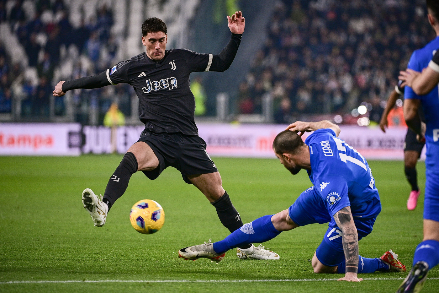 Juventus-Empoli 1-1, frenano i bianconeri in 10 dal 18esimo