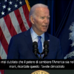 Sud Carolina, il discorso di Biden agli elettori afroamericani