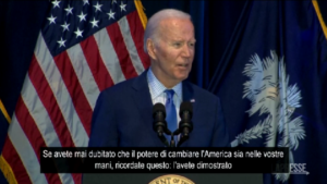 Sud Carolina, il discorso di Biden agli elettori afroamericani