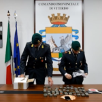 Viterbo, sequestrati oltre 4 kg. di hashish: arrestato minorenne