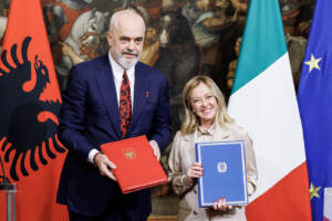 Palazzo Chigi - Giorgia Meloni incontra Edi Rama