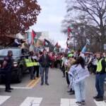 Usa, manifestazione filo-palestinese nella Carolina del Nord
