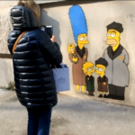 Milano, imbrattato murales dei Simpson a Memoriale Shoah