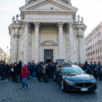 Roma - Funerali di Sandra Milo nella Chiesa degli Artisti a Piazza del Popolo