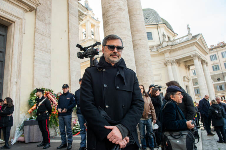 Roma - Funerali di Sandra Milo nella Chiesa degli Artisti a Piazza del Popolo