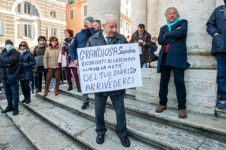 Roma - Funerali di Sandra Milo nella Chiesa degli Artisti a Piazza del Popolo