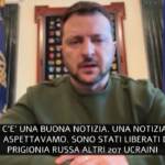 Scambio prigionieri Kiev-Mosca, Zelensky: “Liberi 207 soldati ucraini”