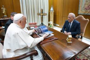 Vaticano, Martin Scortese all’udienza da Papa Francesco