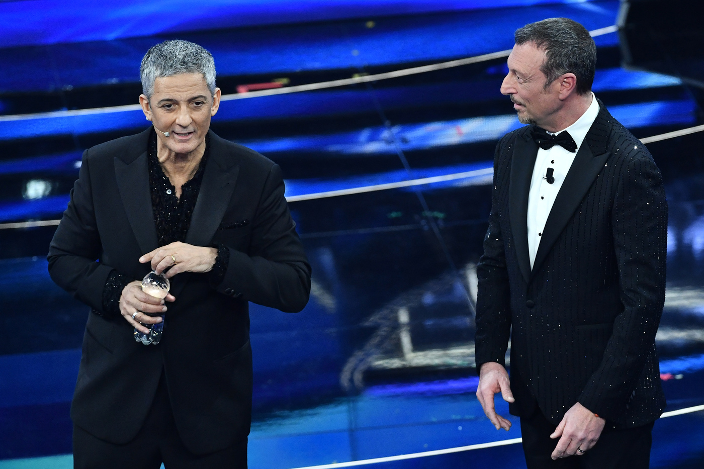 Sanremo, Amadeus e Fiorello in collegamento da Fazio sul Nove Sanremo, Amadeus e Fiorello in collegamento da Fazio sul Nove
