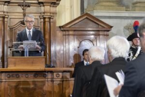 Mattarella alla cerimonia di insediamento del nuovo Presidente del Consiglio di Stato Luigi Maruotti