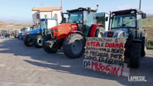 Agricoltori, in Sicilia la protesta dei trattori nella Valle del Belice