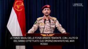 Mar Rosso, Houthi rivendicano attacchi a navi Usa e Gb