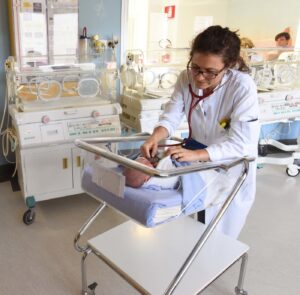Il reparto di neonatologia dell'ospedale Civile di Brescia
