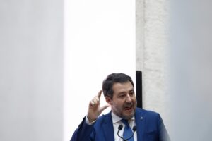 Roma - Il ministro Matteo Salvini partecipa all’incontro sulla mobilità autostradale