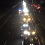 Agricoltori, il corteo dei trattori sfila sul Grande Raccordo Anulare