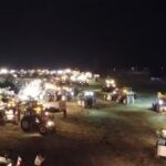 Agricoltori, 200 trattori in corteo sul Gra di Roma: la partenza vista dal drone