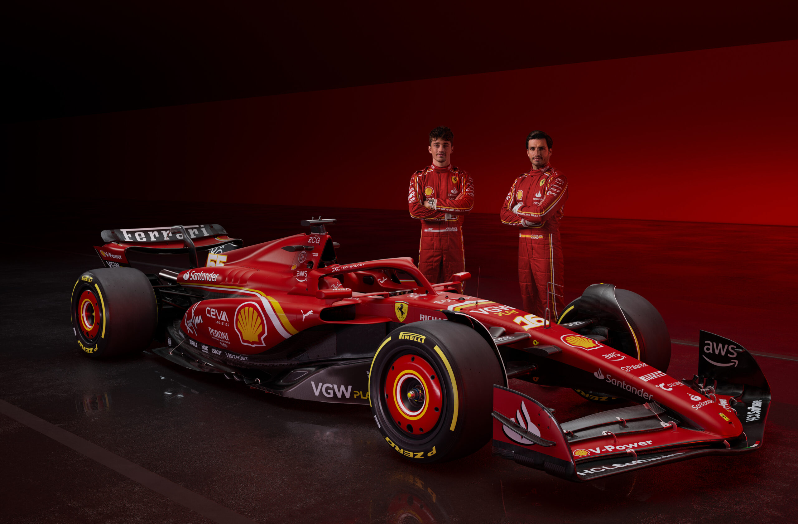 La Ferrari presenta la nuova monoposto: le foto della SF-24
